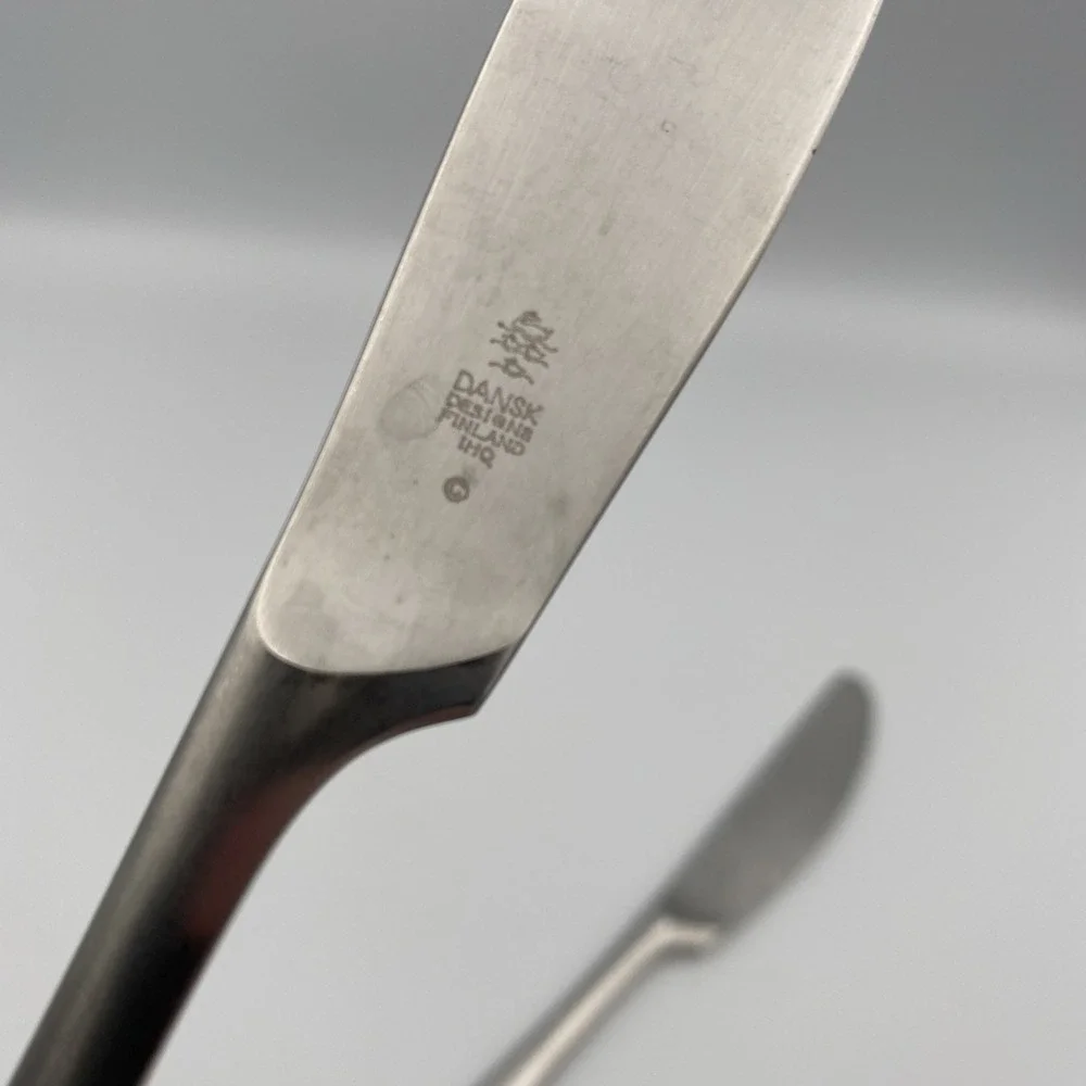 SET OF‎ 2 MCM DANSK VARIATION V STAINLESS STEEL 8-1/2